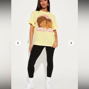 Barbie Yellow Cotton T-Shirt Sz.S